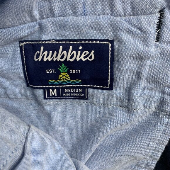 Chubbies Shorts Mens Medium Chino Cotton Twill Stretch Waist 5” Preppy Navy Blue - Picture 6 of 9